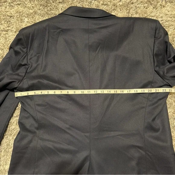 Elegant Navy Blazer with Gold Buttons - Picture 7 of 8